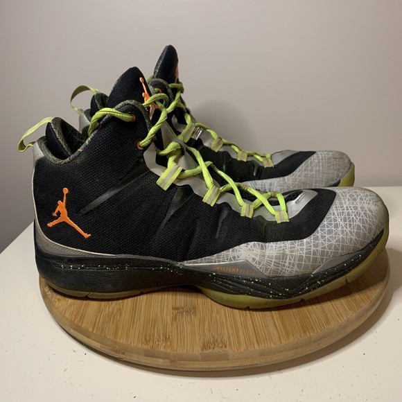 NIKE AIR JORDAN SUPER.FLY 2 Mens Size 11.5 Shoes BLACK Gray 640315-025 Sneakers - Picture 3 of 8